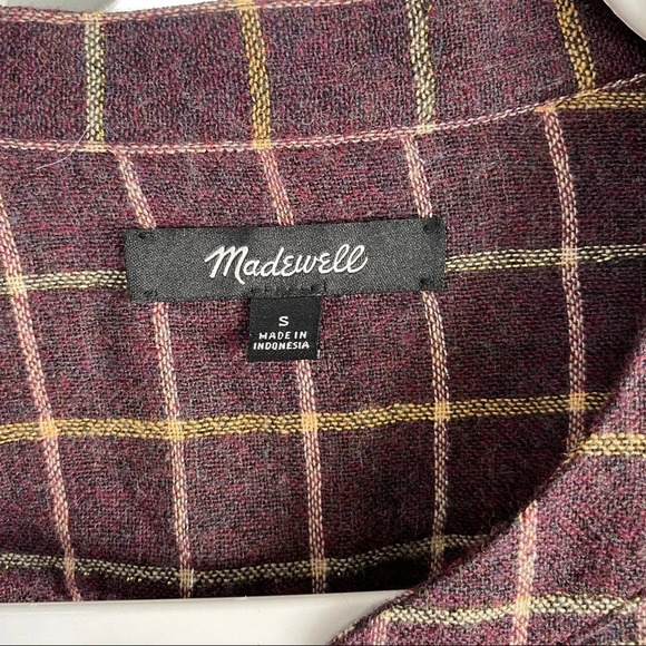 Madewell Plaid Ruffle-Front Top - Picture 4 of 9